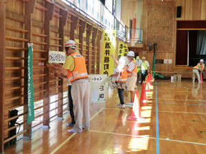 学校地域合同避難所運営訓練