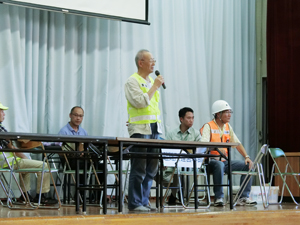 学校地域合同避難所運営訓練