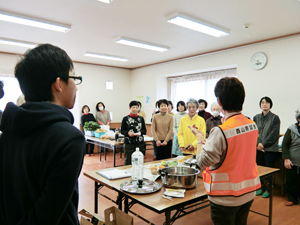 ポリ袋調理と資機材運転確認