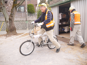 ポリ袋調理と資機材運転確認