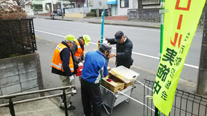 ポリ袋調理と資機材運転確認